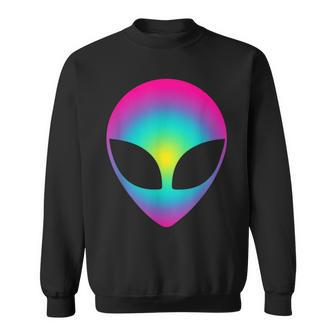 Alien Head Cool Party Club Tie Dye Sweatshirt - Monsterry UK