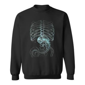 Alien Radiography X-Ray Skeleton Sweatshirt - Seseable