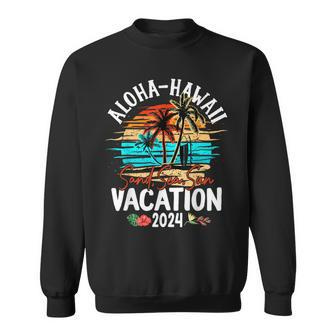 Aloha Hawaii 2024 Family Friends Group Vacation Matching Sweatshirt - Monsterry