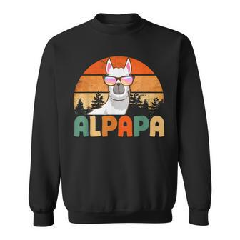 Alpapa Alpaca Llama Fan Lover Father's Day Daddy Papa Sweatshirt - Thegiftio UK