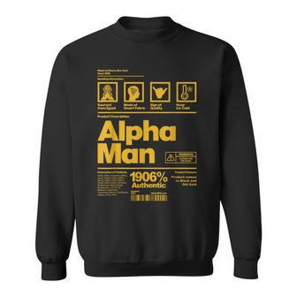 Alpha African 1906 Fraternity Information Description Sweatshirt - Seseable