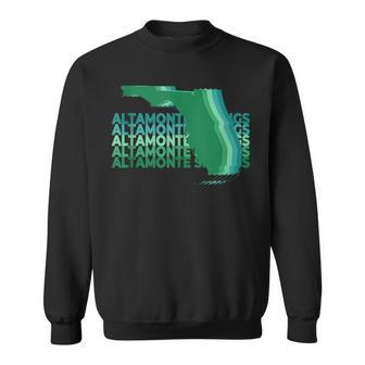 Altamonte Springs Florida Green Repeat Fl City Sweatshirt - Monsterry CA