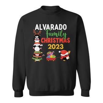 Alvarado Family Name Alvarado Family Christmas Sweatshirt - Seseable