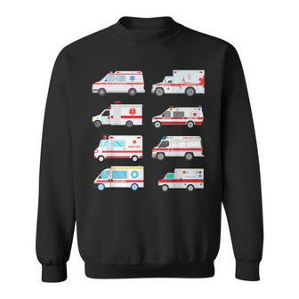 Ambulance Truck Birthday Emt For Boys Girls Toddlers Sweatshirt - Seseable