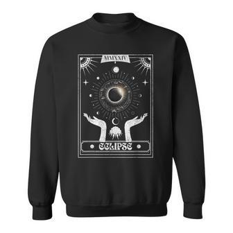 America Total Solar Eclipse 2024 Tarot Card View Totality Sweatshirt - Seseable