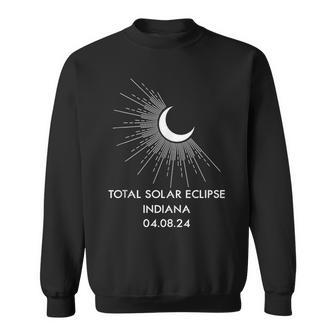 America Totality 040824 Total Solar Eclipse 2024 Indiana Sweatshirt - Thegiftio UK