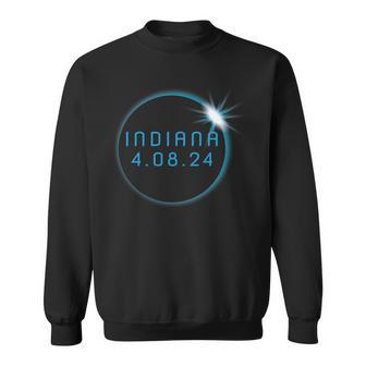 America Totality 2024 Indiana Total Solar Eclipse Chaser Sweatshirt - Seseable