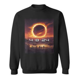 America Totality Spring 2024 4-8-2024 Total Solar Eclipse Sweatshirt - Monsterry UK