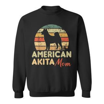 American Akita Mom Retro Vintage American Akita Sweatshirt - Monsterry