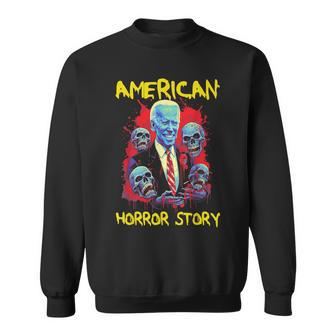 American Biden Zombie Horror Story Sweatshirt - Monsterry UK