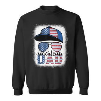 American Dad 4Th Of July Usa Flag Glasses American Family Sweatshirt - Monsterry UK