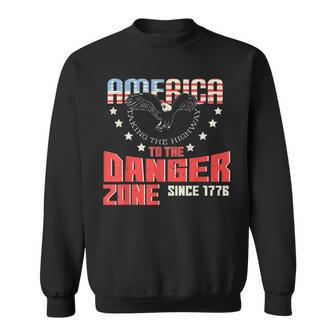 American Eagle 4Th Of July Independence Day Danger Zone Sweatshirt - Monsterry DE