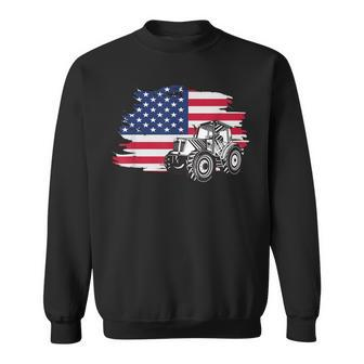 American Farmer Us Flag Farmer & Farming Sweatshirt - Monsterry DE
