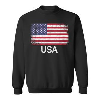 American Flag Vintage Made In Usa United States Sweatshirt - Monsterry AU