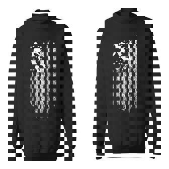 American Flag Soccer Apparel Vintage Soccer Sweatshirt - Monsterry
