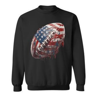 American Football Us Flag Sweatshirt - Monsterry DE