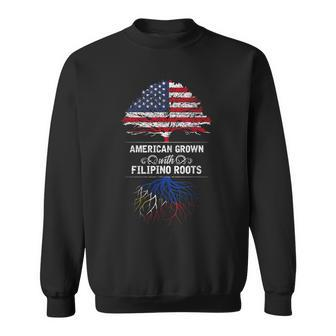 American Grown With Filipino Roots Usa Tree Philippines Sweatshirt - Monsterry AU