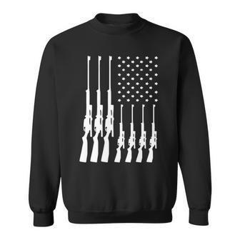American Guns And Flag Sweatshirt | Mazezy