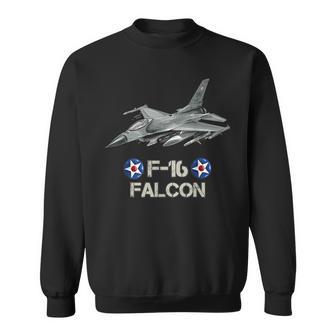 American Military Airforce Aircraft Fighter F16 Falcon Jet Sweatshirt - Monsterry UK