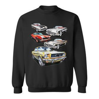 American Muscle Cars Vintage Classic Cars Sweatshirt - Seseable