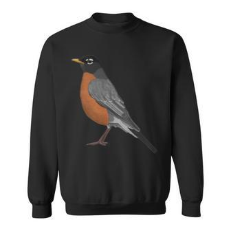 American Robin Bird Birder Birdlover Birdwatcher Animal Sweatshirt - Monsterry UK