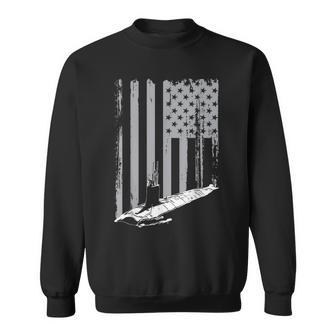 American Submariner Flag Patriotic Submarine Veteran Sweatshirt - Monsterry CA