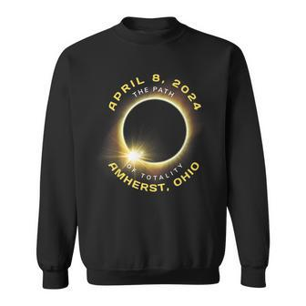 Amherst Ohio Solar Eclipse Totality April 8 2024 Souvenir Sweatshirt - Monsterry DE
