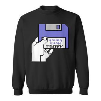 Amiga Workbench Diskette Insert Retro Computer Sweatshirt - Geschenkecke