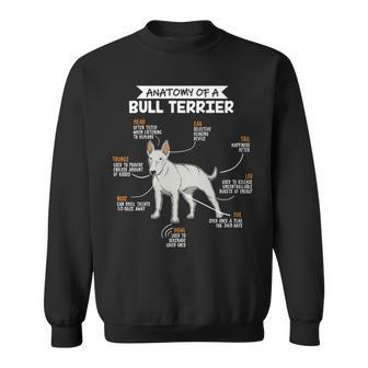 Anatomy Of A Bull Terrier Dog Dog Lover Sweatshirt | Mazezy