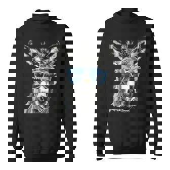 Âne Drôle Avec Lunettes De Soleil Mulet Paysan Âne Sweater e - Cadeauxyz