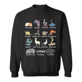 Animals Of The World Rare Exotic Animals Memes Sweatshirt - Seseable