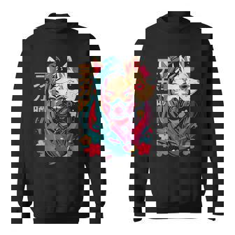 Anime Manga Cyberpunk Aesthetic Techwear Harajuku Kitsune Camisa de entrenamiento - Regaloses