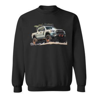 Anime Style Tacoma Truck Rig Sweatshirt - Monsterry
