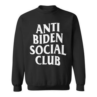 Anti Biden Social Club On Back Sweatshirt - Monsterry UK