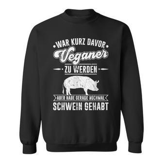 Antiegan Pig Hadegan Antiegan Slogan Sweatshirt - Geschenkecke