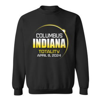 April 2024 Total Solar Totality Eclipse Columbus Indiana Sweatshirt - Monsterry