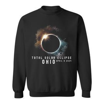 April 9 2024 Eclipse Solar Total Ohio Eclipse Lover Watching Sweatshirt - Seseable
