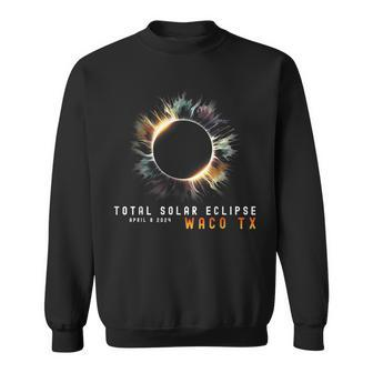 April 9 2024 Eclipse Solar Total Waco Tx Eclipse Lover Watch Sweatshirt | Mazezy