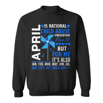 April Is National Child Abuse Prevention Month Pinwheel Sweatshirt - Seseable