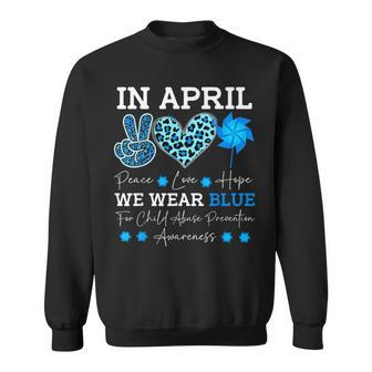 April Wear Blue Child Abuse Prevention Child Abuse Awareness Sweatshirt | Mazezy CA