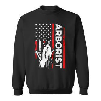 Arborist Dad Father's Day Patriotic Usa American Flag Sweatshirt - Thegiftio UK