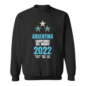 Argentina Campeones Del Mundo 2022 Sweatshirt - Monsterry AU
