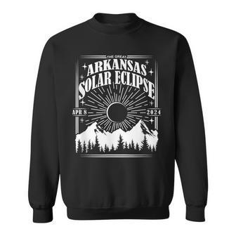 Arkansas Total Solar Eclipse 2024 Astrology Event Sweatshirt - Monsterry DE