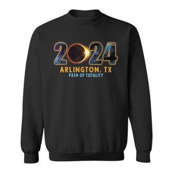 Arlington Texas Total Solar Eclipse 2024 Sweatshirt | Mazezy
