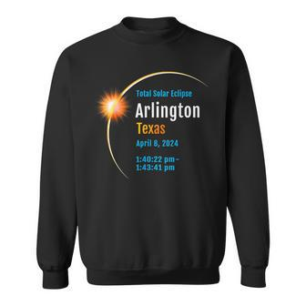 Arlington Texas Tx Total Solar Eclipse 2024 1 Sweatshirt - Monsterry