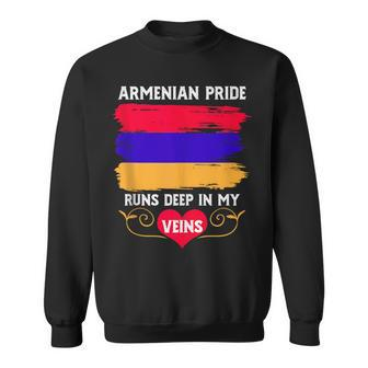 Armenian Pride Runs Deep In My Veins Armenian Roots Sweatshirt - Monsterry UK