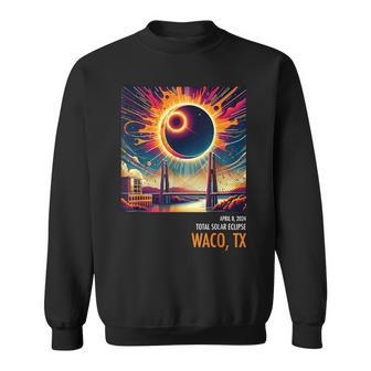 Artistic Total Solar Eclipse 2024 Waco Tx Sweatshirt | Mazezy
