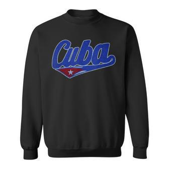 Asere Que Bola Cuban Havana Cuba Cuban Flag Baseball Sweatshirt - Monsterry CA