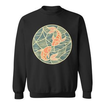 Asian Style Yin Yang Koi Fish Sweatshirt - Thegiftio UK