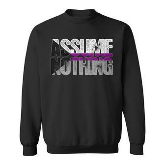 Assume Nothing Demisexual Pride Sweatshirt - Monsterry UK